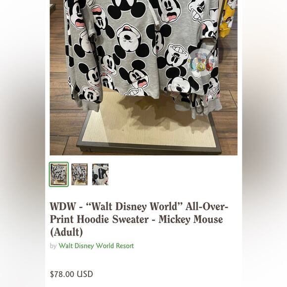 Disney multi face Mickey sweatshirt & sweatpants size XL & L - Picture 10 of 11